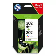 Farba do tlačiarne HP 302 (X4D37AE) - cartridge, black + color (čierna + farebná)