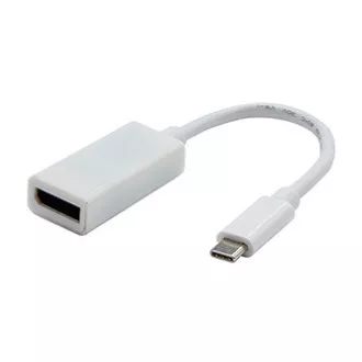 USB/Video prevodník, DP Alt Mode, USB C samec - DisplayPort samica, biely, 4K2K@30Hz 65507, DOPRODEJ