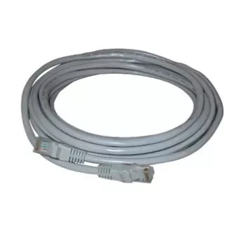 Síťový LAN kábel FTP patchcord, Cat.5e, RJ45 samec - RJ45 samec, 1.5 m, tienený, sivý, economy