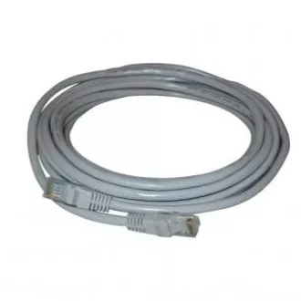 Síťový LAN kábel UTP patchcord, Cat.5e, RJ45 samec - RJ45 samec, 15 m, netienený, šedý, Logo LOGO bag