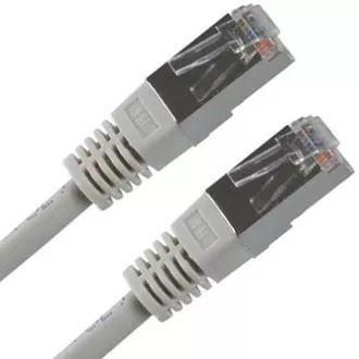 Síťový LAN kábel FTP patchcord, Cat.5e, RJ45 samec - RJ45 samec, 25 m, tienený, sivý, economy Síťový LAN kábel FTP patchcord, Cat.5e, RJ45 samec - RJ45 samec, 25 m, tienený, sivý, economy