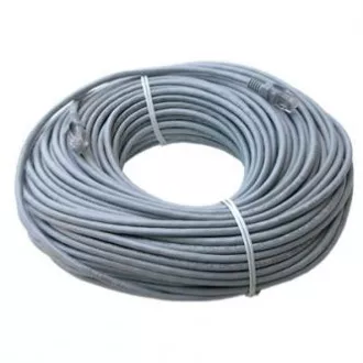 Síťový LAN kábel UTP patchcord, Cat.5e, RJ45 samec - RJ45 samec, 50 m, netienený, sivý, economy Síťový LAN kábel UTP patchcord, Cat.5e, RJ45 samec - RJ45 samec, 50 m, netienený, sivý, economy