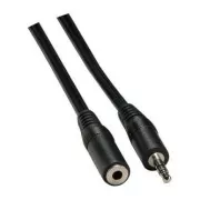 Predlžovací audio kábel Jack (3.5mm) samec - Jack (3.5mm) samica, 3m, čierna