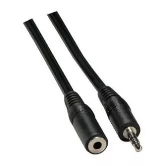 Predlžovací audio kábel Jack (3.5mm) samec - Jack (3.5mm) samica, 3m, čierna Predlžovací audio kábel Jack (3.5mm) samec - Jack (3.5mm) samica, 3m, čierna