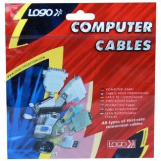 Predlžovací audio kábel Jack (3.5mm) samec - Jack (3.5mm) samica, 3m, čierna, Logo