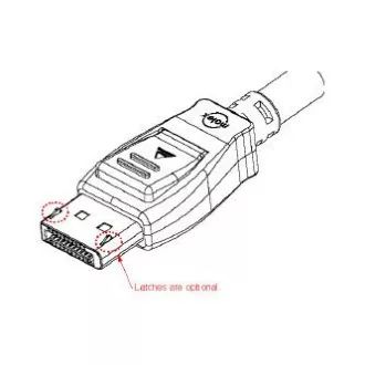 Video kábel DisplayPort samec - HDMI samec, 5m, čierny Video kábel DisplayPort samec - HDMI samec, 5m, čierny