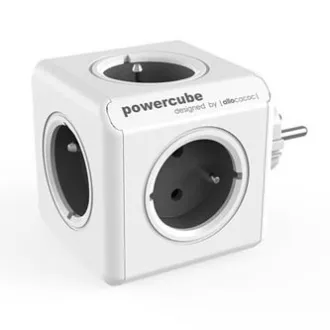 Rozbočovacia zásuvka 240V, CEE7 (vidlica) - POWERCUBE, 0.1m, ORIGINAL, sivá, POWERCUBE, 5 zásuviek, dětská poistka Rozbočovacia zásuvka 240V, CEE7 (vidlica) - POWERCUBE, 0.1m, ORIGINAL, sivá, POWERCUBE, 5 zásuviek, dětská poistka