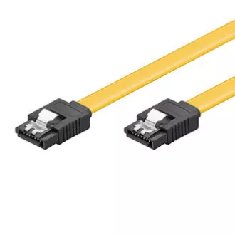 Kabel k hardisku dátový, SATA samec - SATA samec, 0.5 m, 6 Gb/s, žltý, Logo balenie blister, DOPREDAJ Kabel k hardisku dátový, SATA samec - SATA samec, 0.5 m, 6 Gb/s, žltý, Logo balenie blister, DOPREDAJ