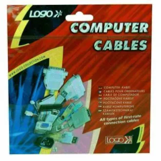 Kabel k hardisku dátový ATA 100, 1x ATA samica - 2x ATA samica, 0.62 m, 80 žíl, ATA100, šedý, Logo balenie v sáčku so závesom