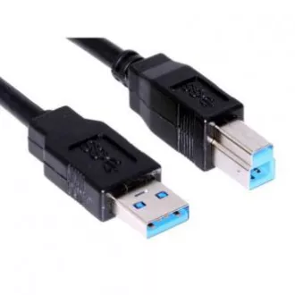 USB kábel (3.0), USB A samec - USB3.0 B samec, 1.8m, čierny USB kábel (3.0), USB A samec - USB3.0 B samec, 1.8m, čierny