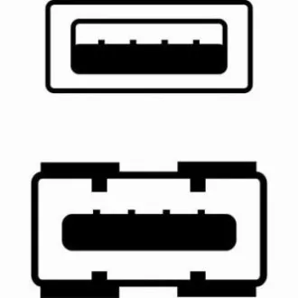Logo USB predlžovačka (2.0), USB A samec - USB A samica, 1.8m, čierna