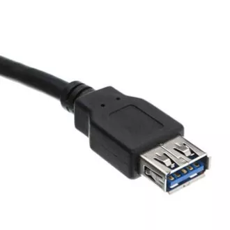 Logo USB predlžovačka (3.0), USB A samec - USB A samica, 1.8m, čierna, blister