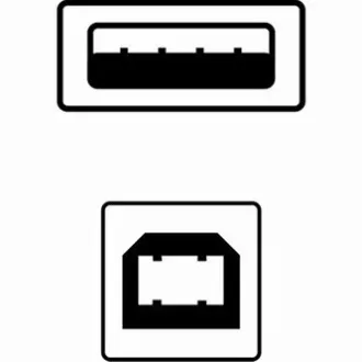 USB kábel (2.0), USB A samec - USB B samec, 3m, čierny USB kábel (2.0), USB A samec - USB B samec, 3m, čierny