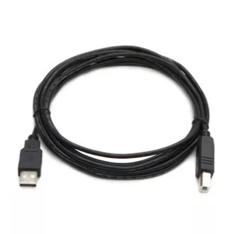 Logo USB kábel (2.0), USB A samec - USB B samec, 3m, černý, blister