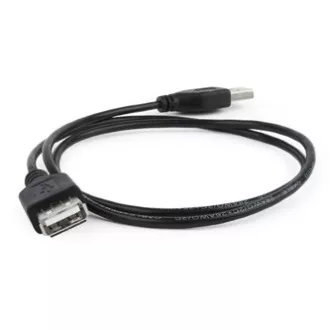 USB predlžovačka (2.0), USB A samec - USB A samica, 3m, čierna