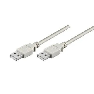 USB kábel (2.0), USB A samec - USB A samec, 1.8m, šedý, High Speed, DOPRODEJ USB kábel (2.0), USB A samec - USB A samec, 1.8m, šedý, High Speed, DOPRODEJ