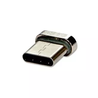 USB kábel s koncovkami (2.0), USB A samec - microUSB samec + Apple Lightning samec + USB C sam, 1m, kulatý, opletaný, strieborný,