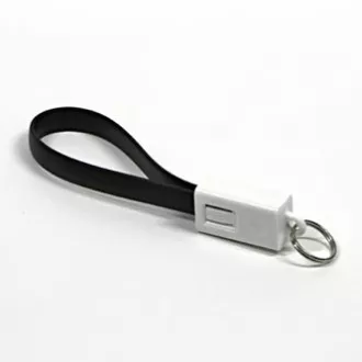 USB kabel (2.0), USB A samec - microUSB samec, 49160, 0.2m, černý, kľúčenka, DOPRADE USB kabel (2.0), USB A samec - microUSB samec, 49160, 0.2m, černý, kľúčenka, DOPRADE