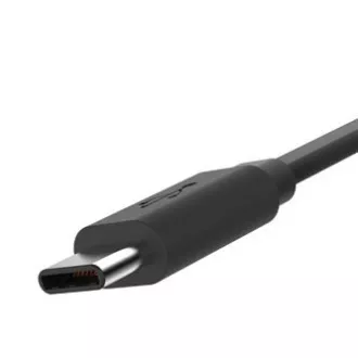 USB kábel (2.0), USB A samec - USB C samec, 1m, čierny