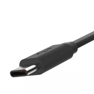 Logo USB kábel (2.0), USB A samec - USB C samec, 1m, černý, blister, DOPRODEJ