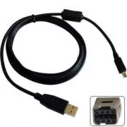 Logo USB kábel (2.0), USB A samec - 8-pin samec, 26726, 1.8m, černý, MINOLTA, DOPRODEJ