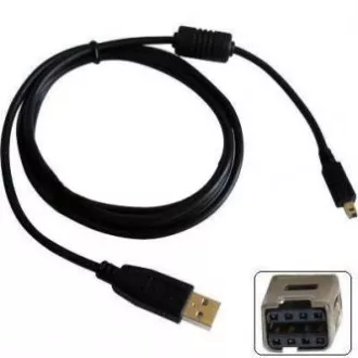 Logo USB kábel (2.0), USB A samec - 8-pin samec, 31179, 1.8m, černý, blister, MINOLTA Logo USB kábel (2.0), USB A samec - 8-pin samec, 31179, 1.8m, černý, blister, MINOLTA