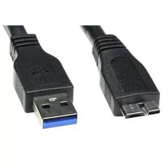 USB kabel (3.0), USB A samec - USB micro A samec, 2m, čierny, DOPRADE USB kabel (3.0), USB A samec - USB micro A samec, 2m, čierny, DOPRADE