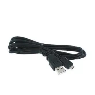 USB kábel (2.0), USB A samec - microUSB samec, 1.8m, čierny
