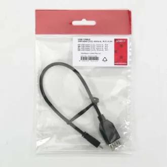 Logo USB kábel (2.0), microUSB samec - USB A samica, 0.2m, OTG, čierny, DOPRADE Logo USB kábel (2.0), microUSB samec - USB A samica, 0.2m, OTG, čierny, DOPRADE