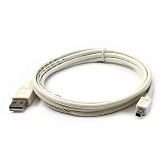 Logo USB kábel (2.0), USB A samec - 4-pin samec, 1.8m, biely, blister, MITSUMI, DOPREDAJ