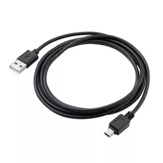 Logo USB kábel (2.0), USB A samec - miniUSB samec, 1.8m, černý, blister
