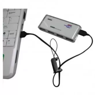 Logo USB kábel (2.0), USB A samec - microUSB samec, 0.3m, čierny, poutko na fotoaparát/MP3 prehrávač, DOPRADE