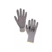 Protiporezové rukavice CITA, šedé, veľ.
