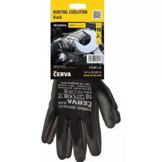 BUNTING EVO BLACK rukavice blister