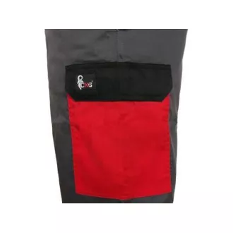 Nohavice CXS PHOENIX CEFEUS, šedo-červená, vel. Nohavice CXS PHOENIX CEFEUS, šedo-červená, vel.