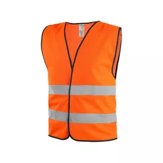 Reflexná vesta GUSTAV, oranžová, veľ.