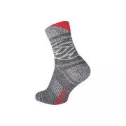 OWAKA ponožky sivá/červená č.4