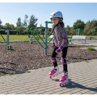 Kolieskové korčule 4v1 Enero KIDS - ružovo-biele