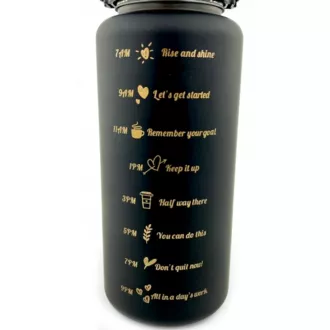 Motivačná športová fľaša 3v1, 2000 ml + 900 ml + 300 ml