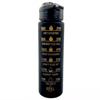 Motivačná športová fľaša 3v1, 2000 ml + 900 ml + 300 ml