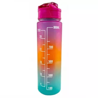 Motivačná športová fľaša 3v1, 2000 ml + 900 ml + 300 ml