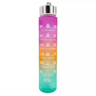 Motivačná športová fľaša 3v1, 2000 ml + 900 ml + 300 ml