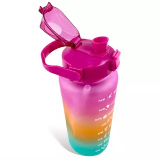 Motivačná športová fľaša 3v1, 2000 ml + 900 ml + 300 ml