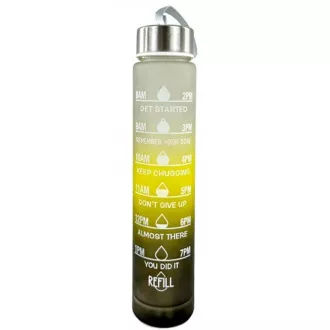 Motivačná športová fľaša 3v1, 2000 ml + 900 ml + 300 ml