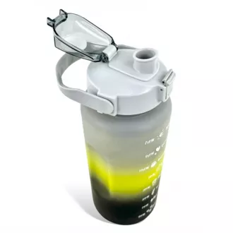 Motivačná športová fľaša 3v1, 2000 ml + 900 ml + 300 ml