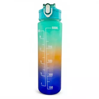 Motivačná športová fľaša 3v1, 2000 ml + 900 ml + 300 ml