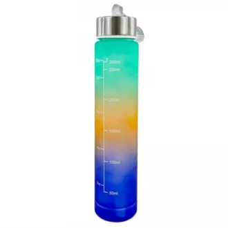 Motivačná športová fľaša 3v1, 2000 ml + 900 ml + 300 ml