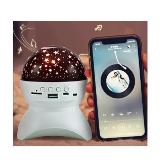 Nočný LED projektor hviezd s USB