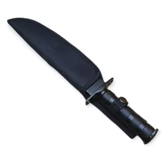 Taktický nôž MILITARY FINKA SURVIVAL 35 cm čierny/strieborný