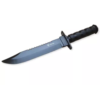 Taktický nôž MILITARY FINKA SURVIVAL 35 cm čierny/strieborný